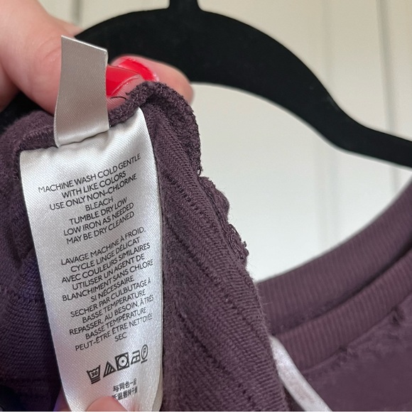 Free People Purple Textured High-low Dress Size Large - Picture 6 of 6